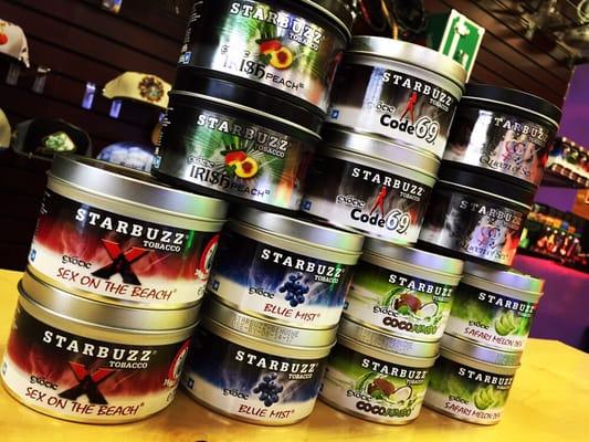 Always stocked with the best Starbuzz flavors.