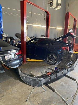 BMW collision repair