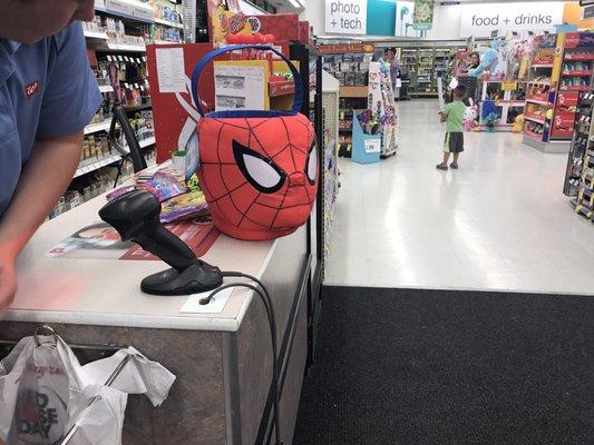 Buying this Spider Man Easter basket for my nephew. He can use as his Halloween  treat bucket