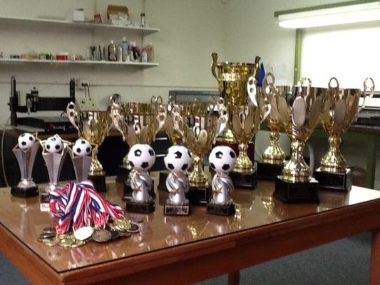 Soccer Tram Trophies