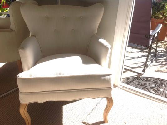 Furniture Fixxers gave my grandma's chair new life!  Beautiful, high quality work!