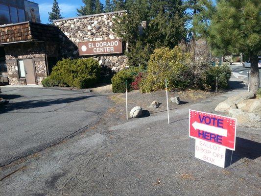 South Lake Tahoe voting place.