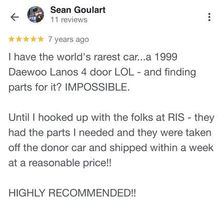 Check out what other people are saying about Rapid Auto Salvage!