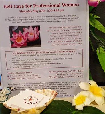 This is a display at a Reiki event in Portland, Oregon