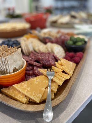 Charcuterie platters can be requested for private events.