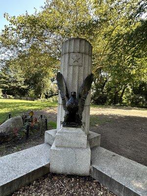 Eagle that used to be part of monument