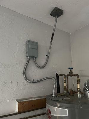 Installing a disconnect for a water heater