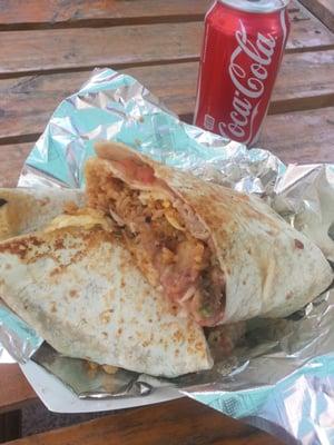 The Texas sized steak burrito. Yummmmm!!!