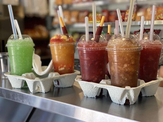 Raspado's perfect for 100 deg weather.