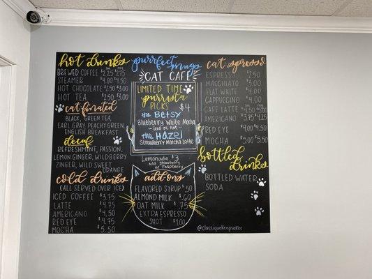 Coffee Shop Menu