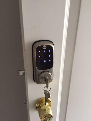 Digital lock installed in Soho NY.