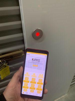 Smart Phone App Access to Building and Storage Unit via Bluetooth Technology.