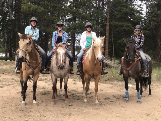 Brittnee and some students at a local show