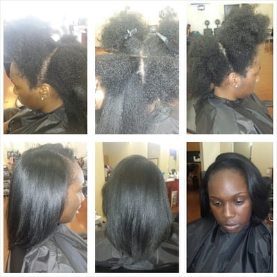 Natural Hair Silk Press