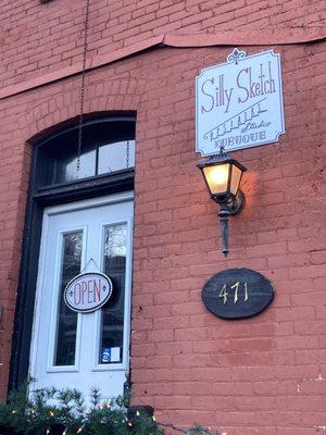 The Entrance to Silly Sketch on West 4th Street.