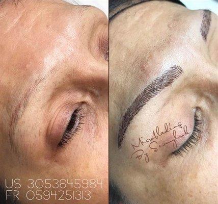 Microblading Before & After 
 by SEVMYLOOK