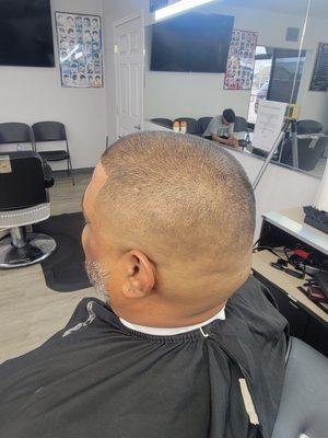 Mid Bald Fade