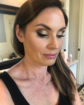 Makeup for a clients holiday party