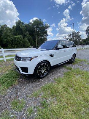 Weekly wash for Range Rover