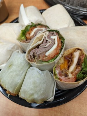 Catering wrap platter $83.70