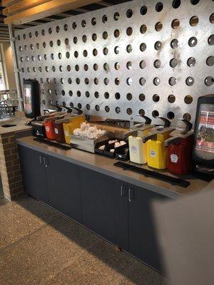 Condiments bar