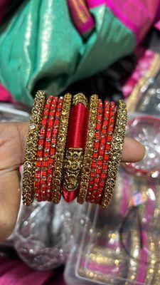 Designer bangles as well glass bangles