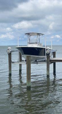 4 Piling Golden Sea Drive Boat Lift