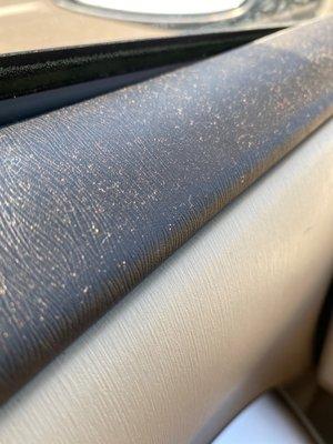 Dust everywhere...this is why I pay YOU to clean my car.