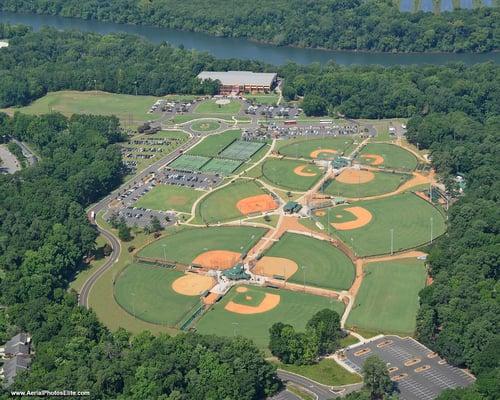 Aerial view of Riverview Park