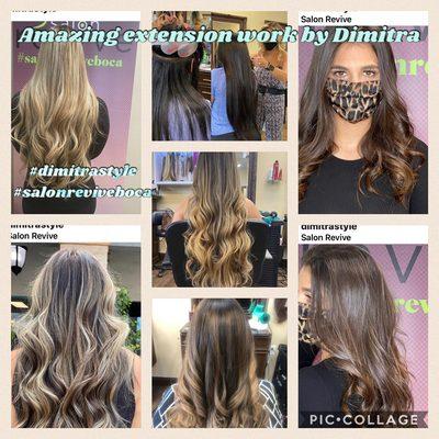 Beautiful hair extension work