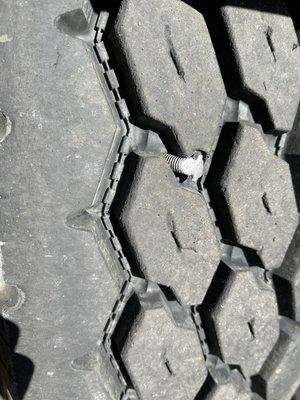 Bolt in tire