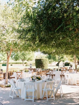 Bana and Julian's Wolfe Heights Wedding Day | Intimate Outdoor Dinner Arrangements