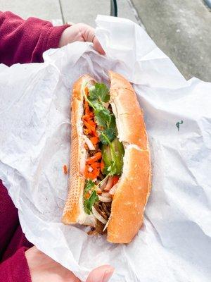 Grilled Pork Banh Mi Sandwich