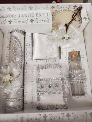 Candle set for baptism