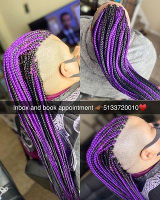 Medium box braids