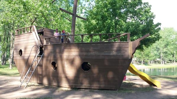 Big pirate ship playground!