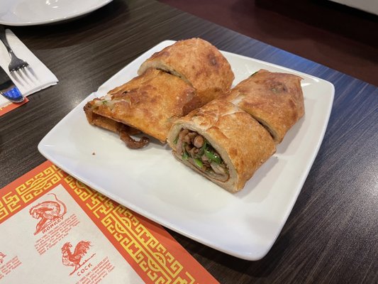 Spicy Beef Pancake Roll