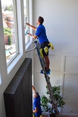 We clean the hard-to-reach windows inside and outside of your home!