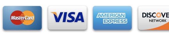 We accept all Credit Cards