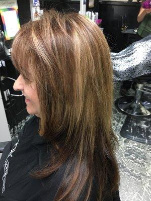 Color and cut done by Theresa