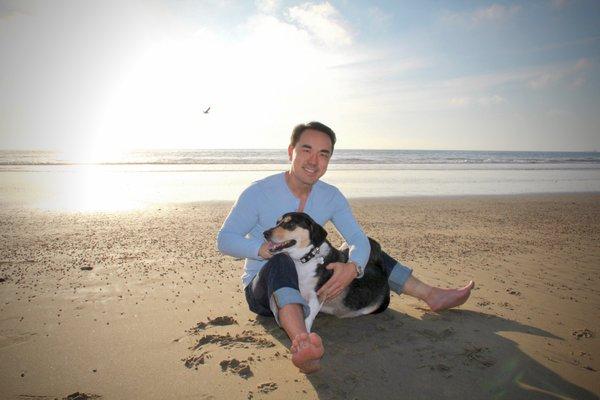 Dr. Asandra and his rescue dog Tobi!