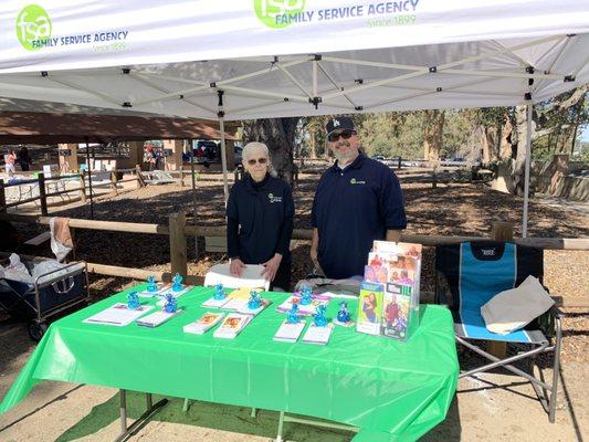 Nancy Johnson and Chuck Madson at Pioneer Park in Santa Maria, CA ready to celebrate Black History month.