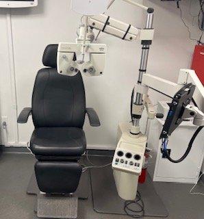 In our advanced exam room, high-end machinery ensures thorough eye health checks. Precision exams, precise prescriptions.