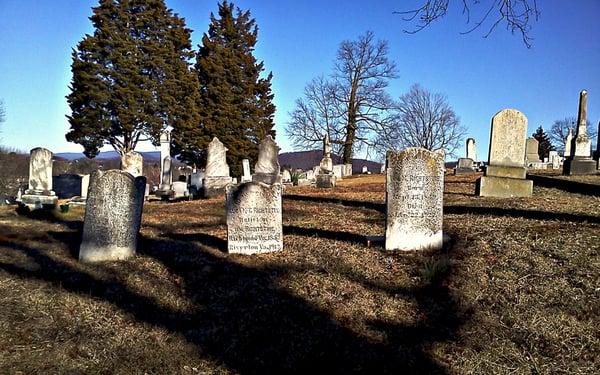 Photo from Prospect Hill cemetery,  Front  Royal VA taken February 2013