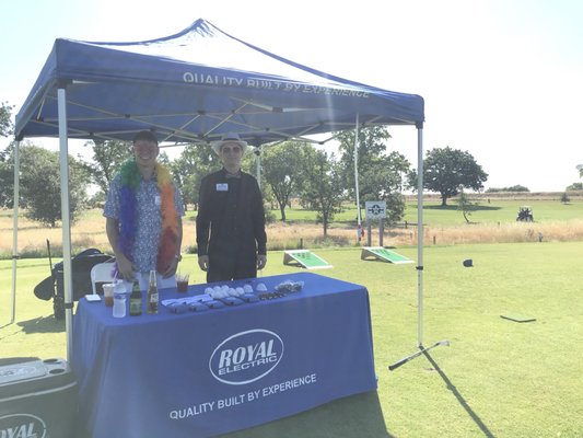 Dressed up as Elton John to host a Golf Tournament at a SRBX event.