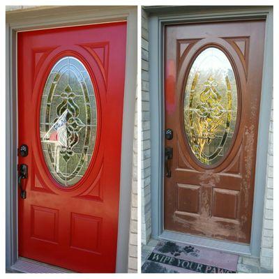 Fiberglass Door Refinish