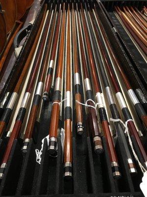 We offer a large selection of bows in both wood and carbon fiber!