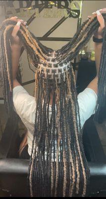 Distress Locs
If you're looking for a natural but authentic dread style, then this is it! Everyone will believe the hair style is yours!