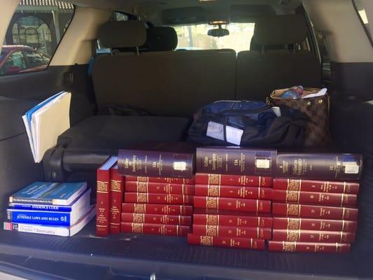 Loading up on Law Books. From Criminal to a Civil.