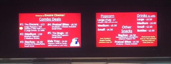 Very decent prices compared to other theaters